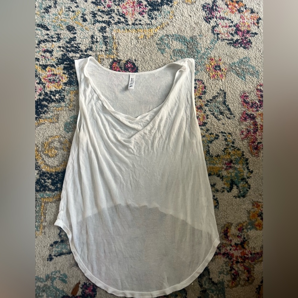 White High to Low Tank Top size XS